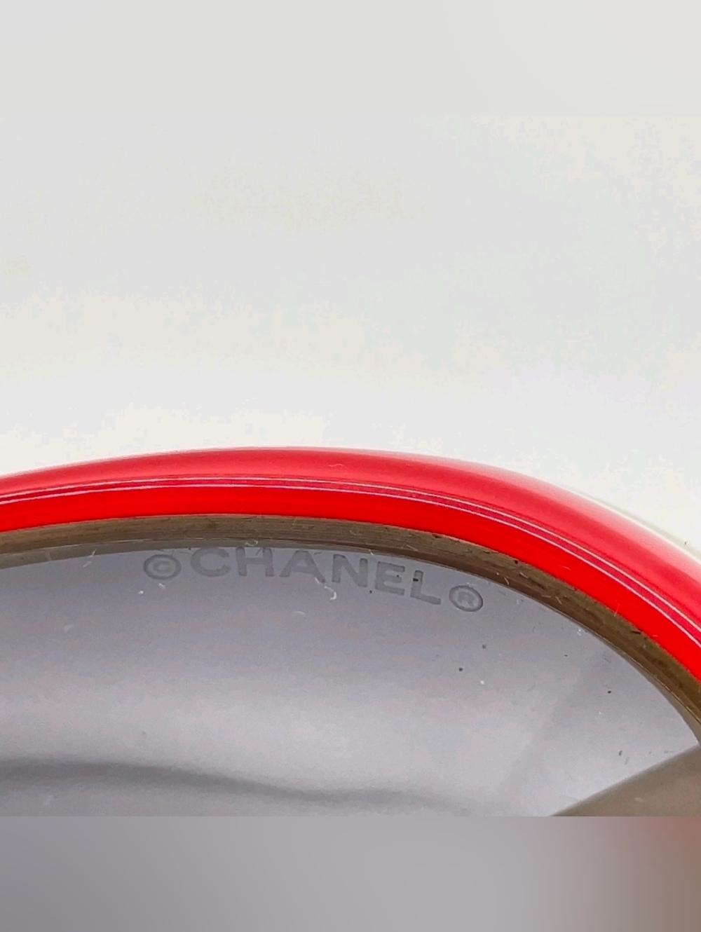 Authentic Chanel 5113 c.970/11 Camellia Red Beige Sunglasses W/Case - Picture 13 of 16